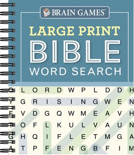 Front cover_Brain Games - Large Print Bible Word Search (Blue)