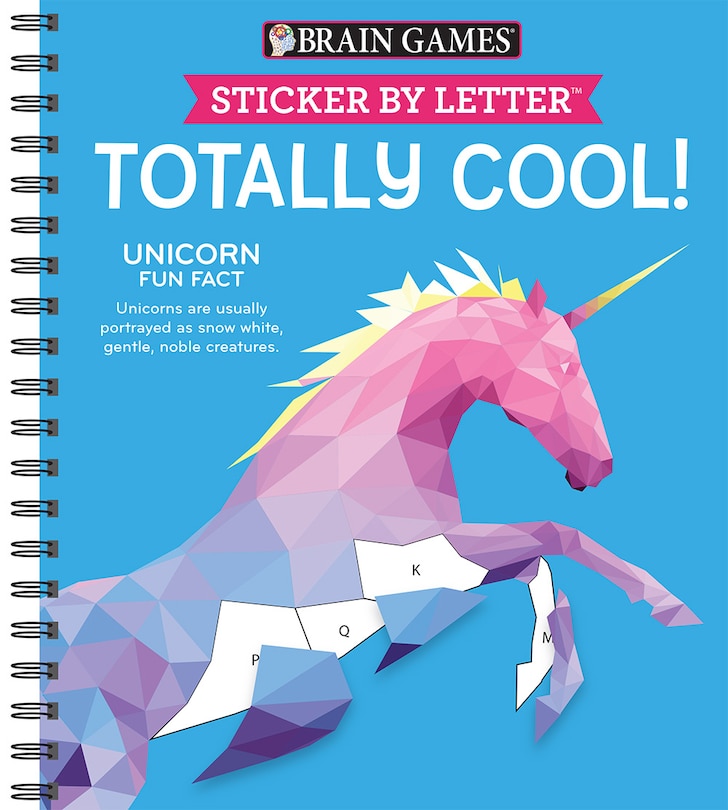 Front cover_Brain Games - Sticker by Letter: Totally Cool! (Sticker Puzzles - Kids Activity Book)