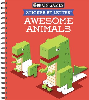 Couverture_Brain Games - Sticker by Letter: Awesome Animals (Sticker Puzzles - Kids Activity Book)
