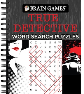 Front cover_Brain Games - True Detective Word Search Puzzles