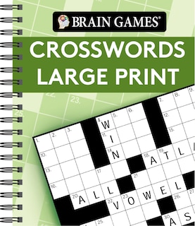 Front cover_Brain Games - Crosswords Large Print (Green)