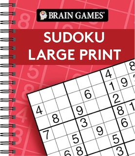 Couverture_Brain Games - Sudoku Large Print (Red)