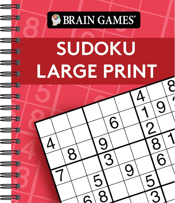 Couverture_Brain Games - Sudoku Large Print (Red)