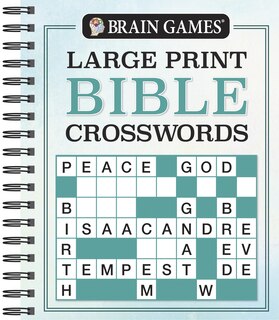 Front cover_Brain Games - Large Print Bible Crosswords