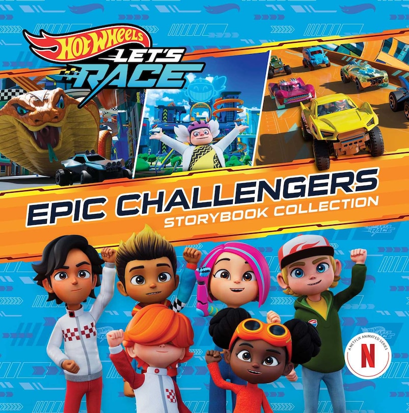 Front cover_Hot Wheels Let's Race: Epic Challengers Storybook Collection