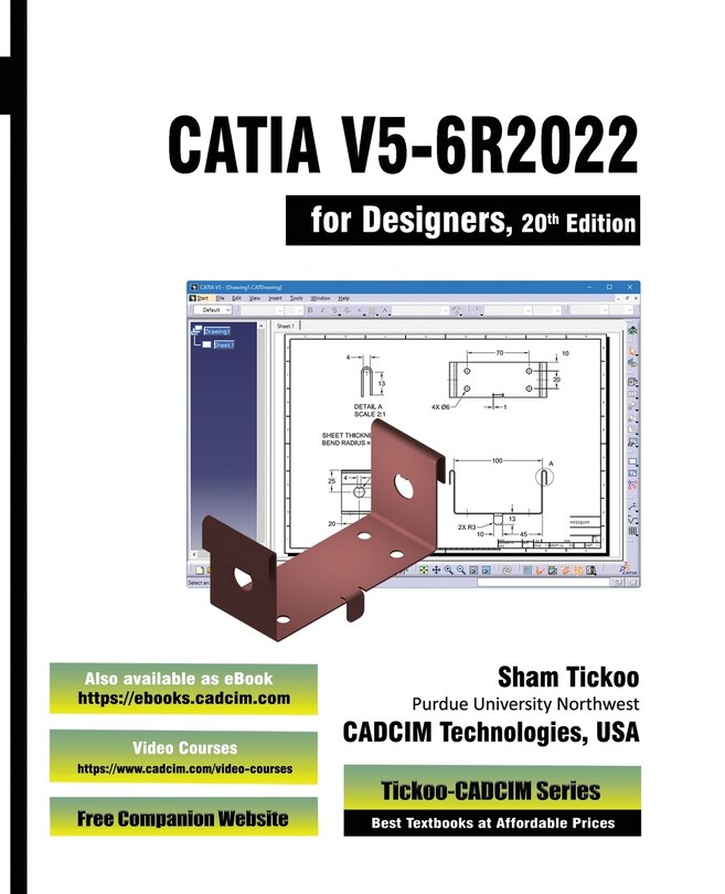 Front cover_CATIA V5-6R2022 for Designers, 20th Edition