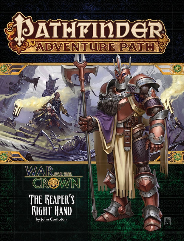 Front cover_Pathfinder Adventure Path: The Reaper’s Right Hand (War for the Crown 5 of 6)