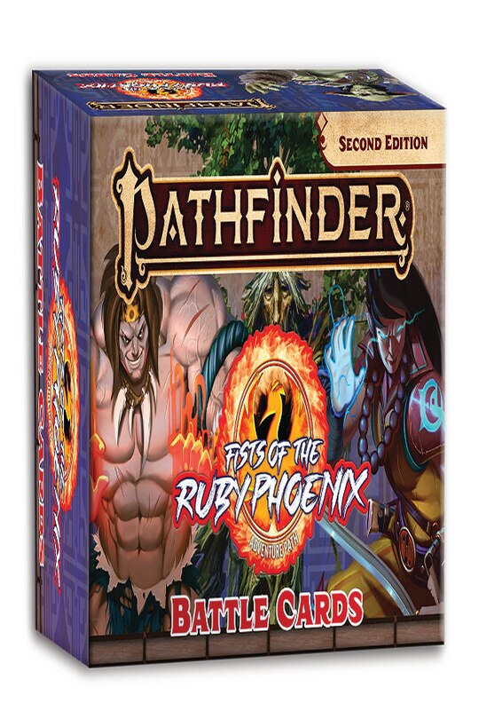 Front cover_Pathfinder RPG: Fists of the Ruby Phoenix Battle Cards (P2)