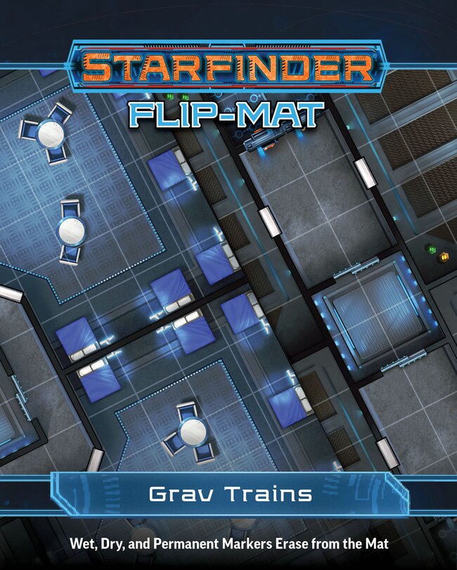 Front cover_Starfinder Flip-Mat: Grav Trains
