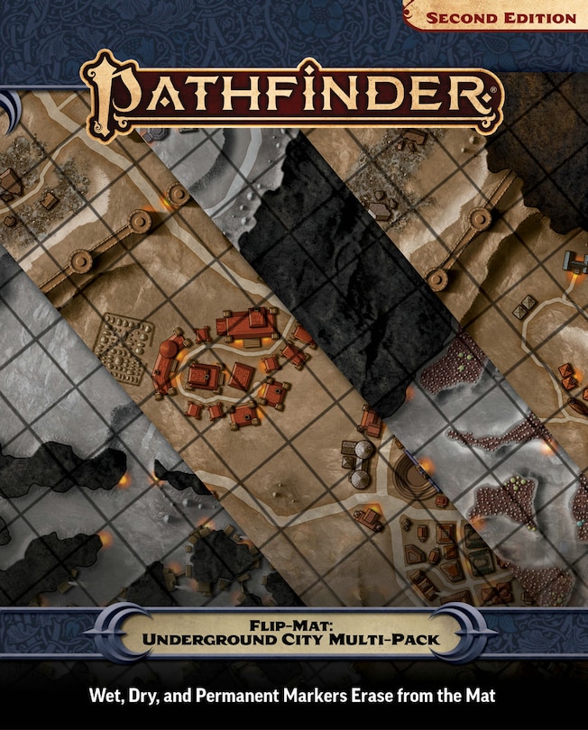 Front cover_Pathfinder Flip-Mat: Underground City Multi-Pack