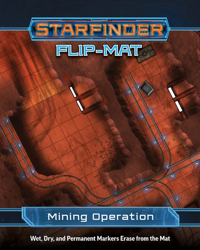 Front cover_Starfinder Flip-Mat: Mining Operation