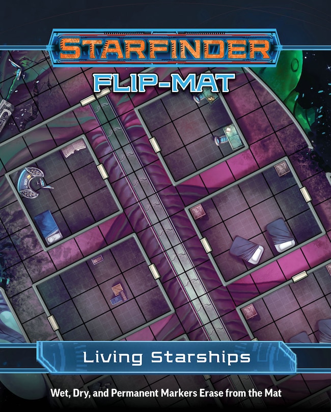 Front cover_Starfinder Flip-Mat: Living Starships