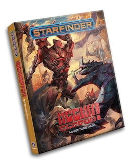 Front cover_Starfinder RPG: Mechageddon! Adventure Path
