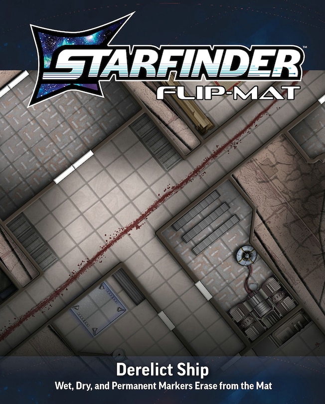 Front cover_Starfinder Flip-Mat: Derelict Starships