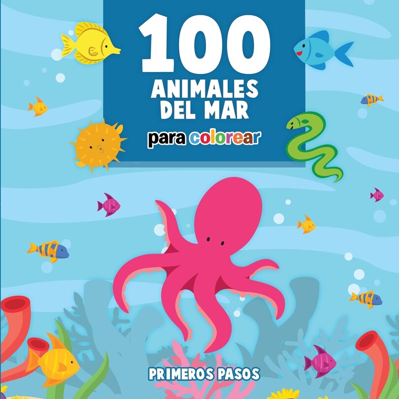 Front cover_100 Animales del Mar Para Colorear