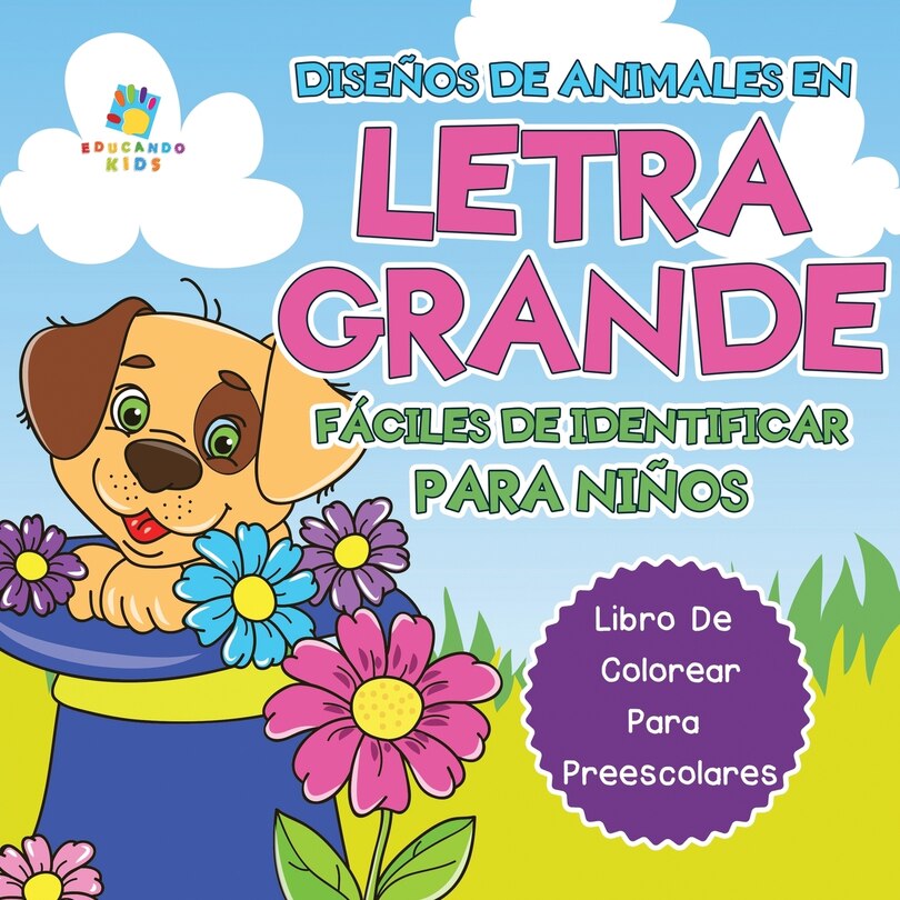 Front cover_Diseños de Animales en Letra Grande Fáciles de Identificar Para Niños