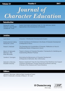 Couverture_Journal of Character Education Vol 13 Issue 1
