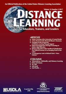Front cover_Distance Learning Vol 14 Issue 3