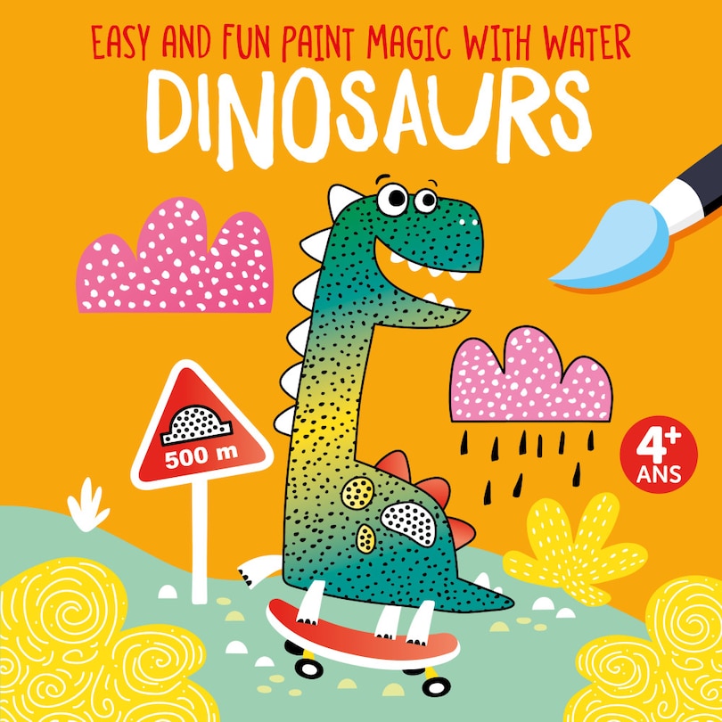 Front cover_Easy And Fun Paint Magic With Water: Dinosaurs