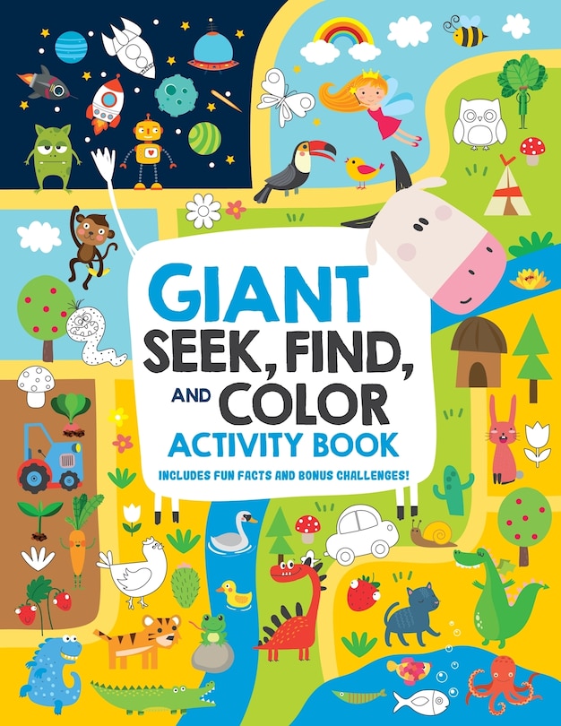 Couverture_Giant Seek, Find, And Color Activity Book