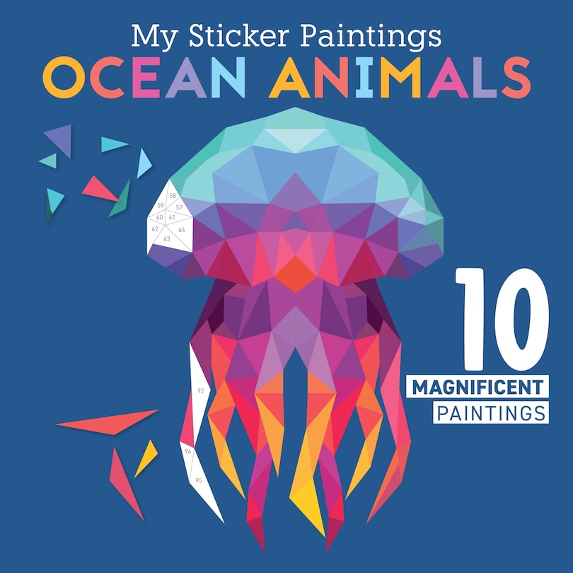 Front cover_My Sticker Paintings: Ocean Animals