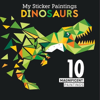 Couverture_My Sticker Paintings: Dinosaurs