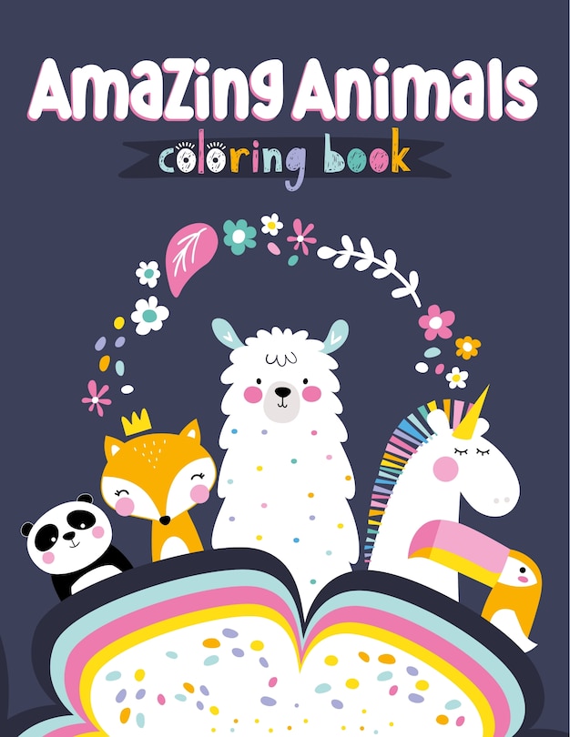 Front cover_Amazing Animals Coloring Book