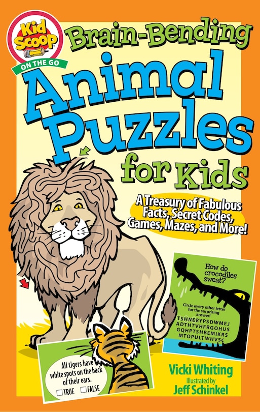 Front cover_Brain-bending Animal Puzzles For Kids