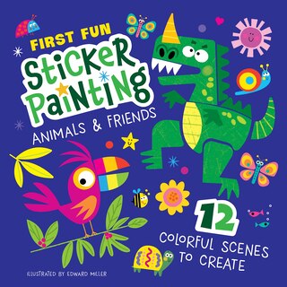 Front cover_First Fun Sticker Painting: Animals & Friends