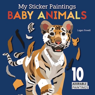 Front cover_My Sticker Paintings: Baby Animals