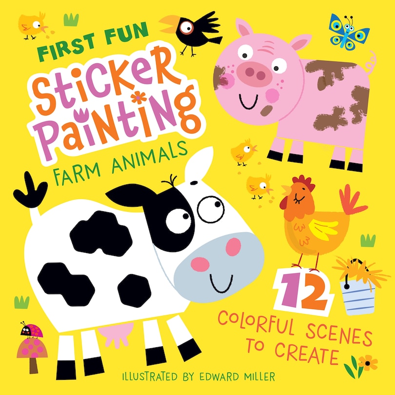 Front cover_First Fun Sticker Painting: Farm Animals