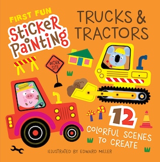 Couverture_First Fun Sticker Painting: Trucks & Tractors