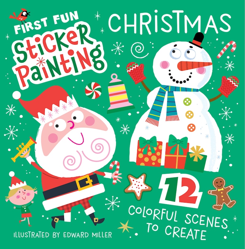 Couverture_First Fun Sticker Painting: Christmas