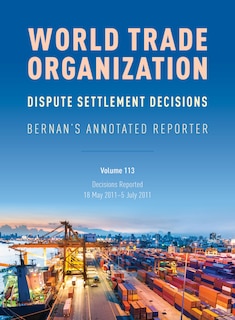 Couverture_WTO Dispute Settlement Decisions