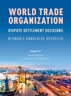 Couverture_WTO Dispute Settlement Decisions
