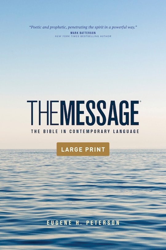 Front cover_The Message Outreach Edition, Large Print (softcover)