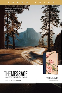 Front cover_The Message Thinline, Large Print (Leather-Look, Garden Bloom)