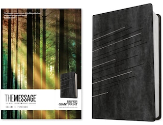 Couverture_The Message Super Giant Print (Leather-Look, Charcoal/Silver)