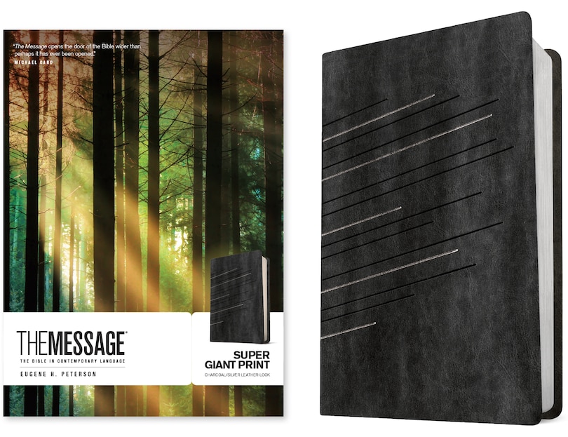 Couverture_The Message Super Giant Print (Leather-Look, Charcoal/Silver)