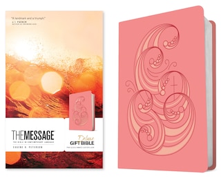 Couverture_The Message Deluxe Gift Bible (Leather-Look, Pink and Gold Waves)
