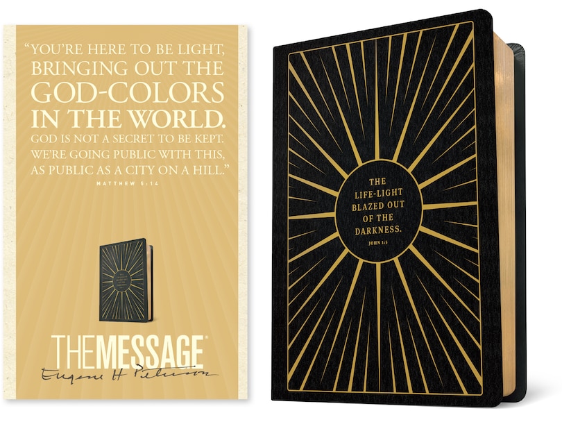 Front cover_The Message Anniversary Edition (Leather-Look, Life-Light Black)