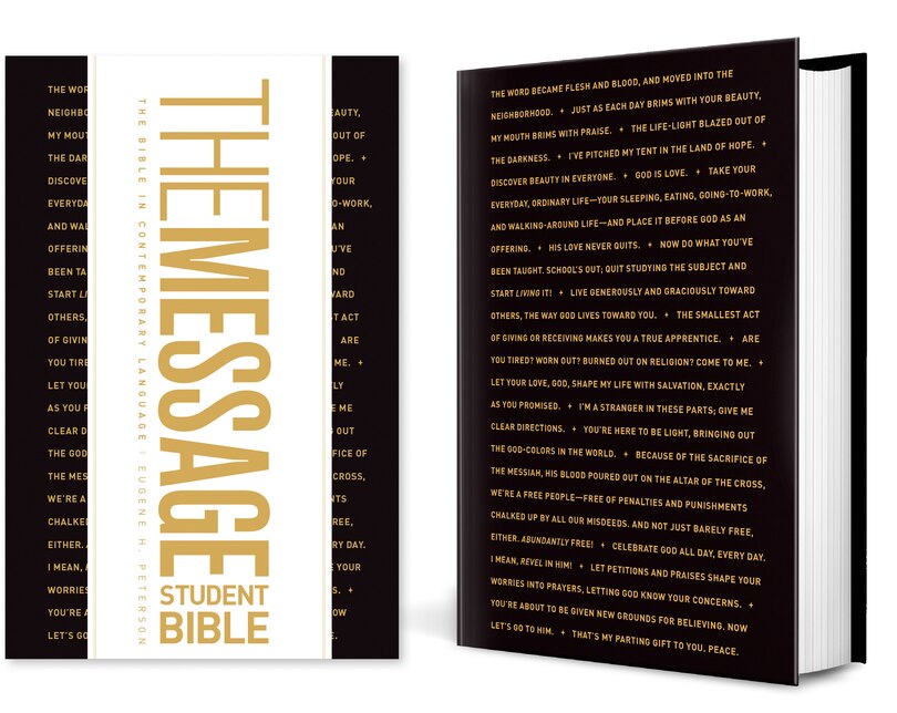 Front cover_The Message Student Bible (Hardcover)