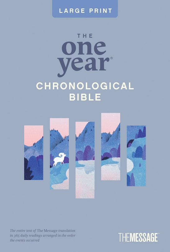 Couverture_The One Year Chronological Bible The Message, Large Print Thinline Edition  (Softcover)