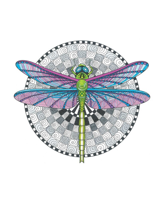 Front cover_Tangleeasy Guided Journal Dragonfly