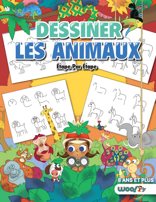 Front cover_Dessiner les Animaux, Étape par Étape