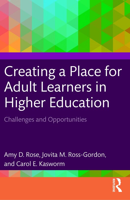 Couverture_Creating a Place for Adult Learners in Higher Education