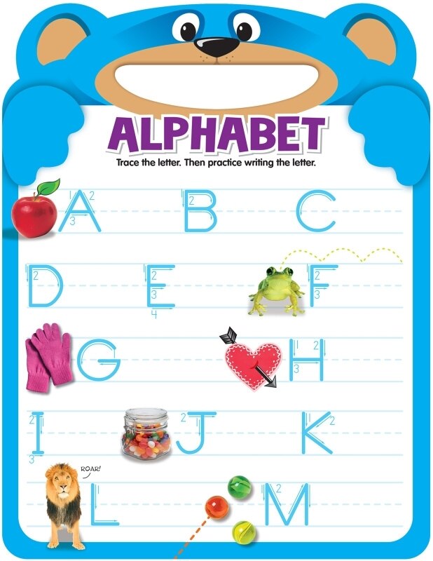 Active Minds Uppercase Alphabet: Shaped Write and Erase Board
