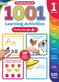 Front cover_Active Minds 1001 First Grade Learning Activities
