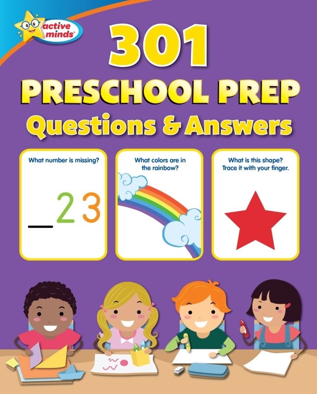 Front cover_Active Minds 301 Preschool Prep Questions and Answers