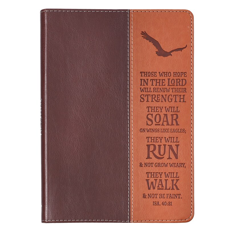 Front cover_Journal Classic Brown Two-tone Wings Like Eagles Isa. 40:31